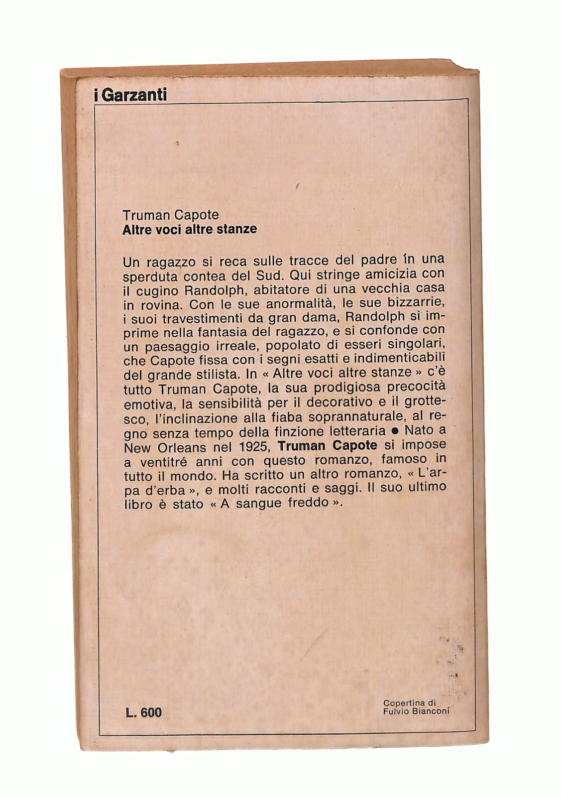 EBOND Altre Voci Altre Stanze Capote Garzanti 1971 Libro LI045812