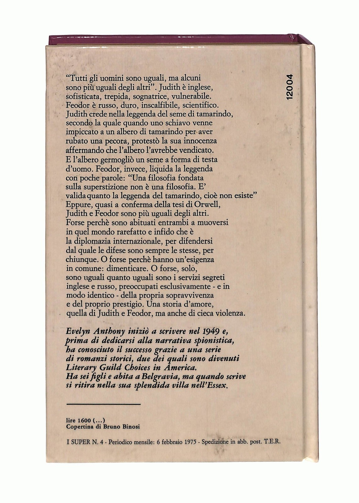 EBOND Il Seme Del Tamarindo Evelyn Anthony I Super Mondadori 1975 Libro LI046032