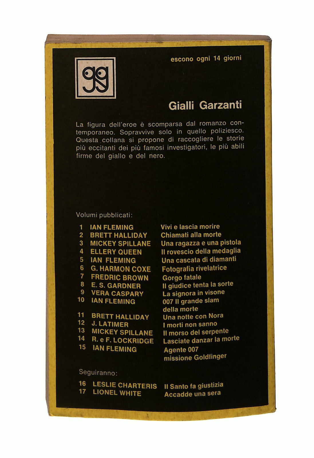 EBOND Agente 007 Missione Goldfinger Ian Fleming Garzanti 1964 Libro LI046184