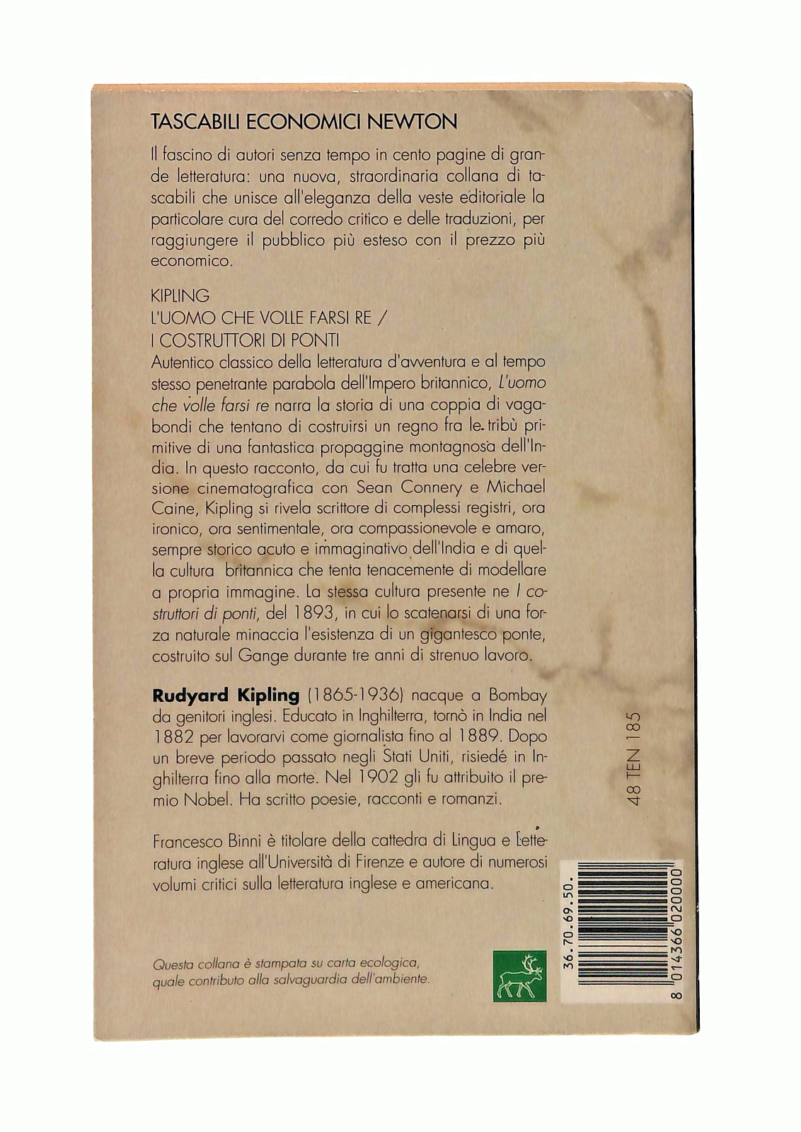 EBOND L Uomo Che Volle Farsi Re e i Cotruttori Di Ponti Kipling Libro LI046439