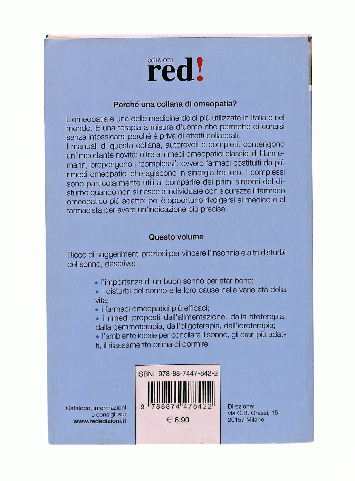 EBOND Insonnia e Altri Disturbi Del Sonno Gianfranco Trapani Red Libro LI046519