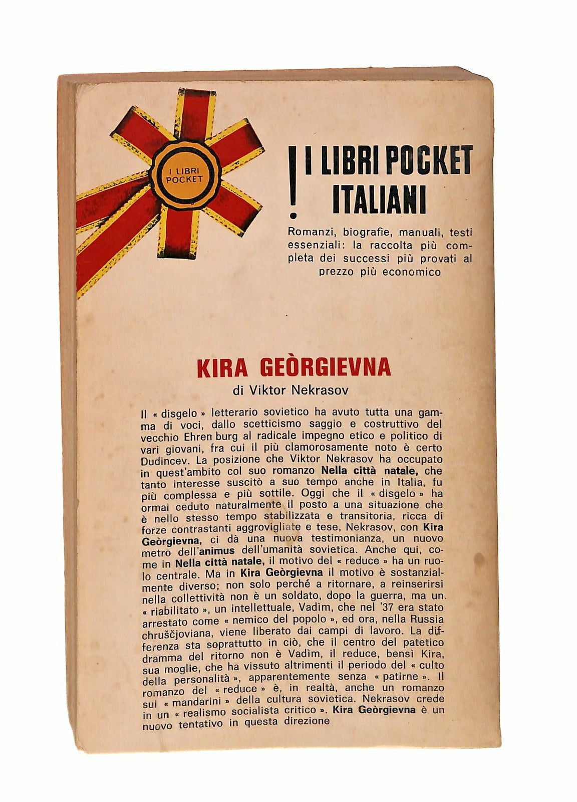 EBOND Kira Georgievna Viktor Nekrasov Longanesi & Co 1969 Libro LI046558