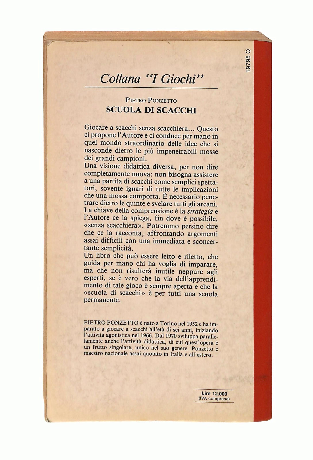 EBOND Scuola Di Scacchi Pietro Ponzetto Mursia Libro LI046639