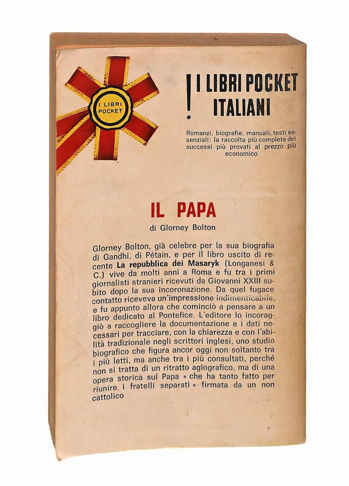 EBOND Il Papa Glorney Bolton Longanesi & C 1970 Libro LI046709