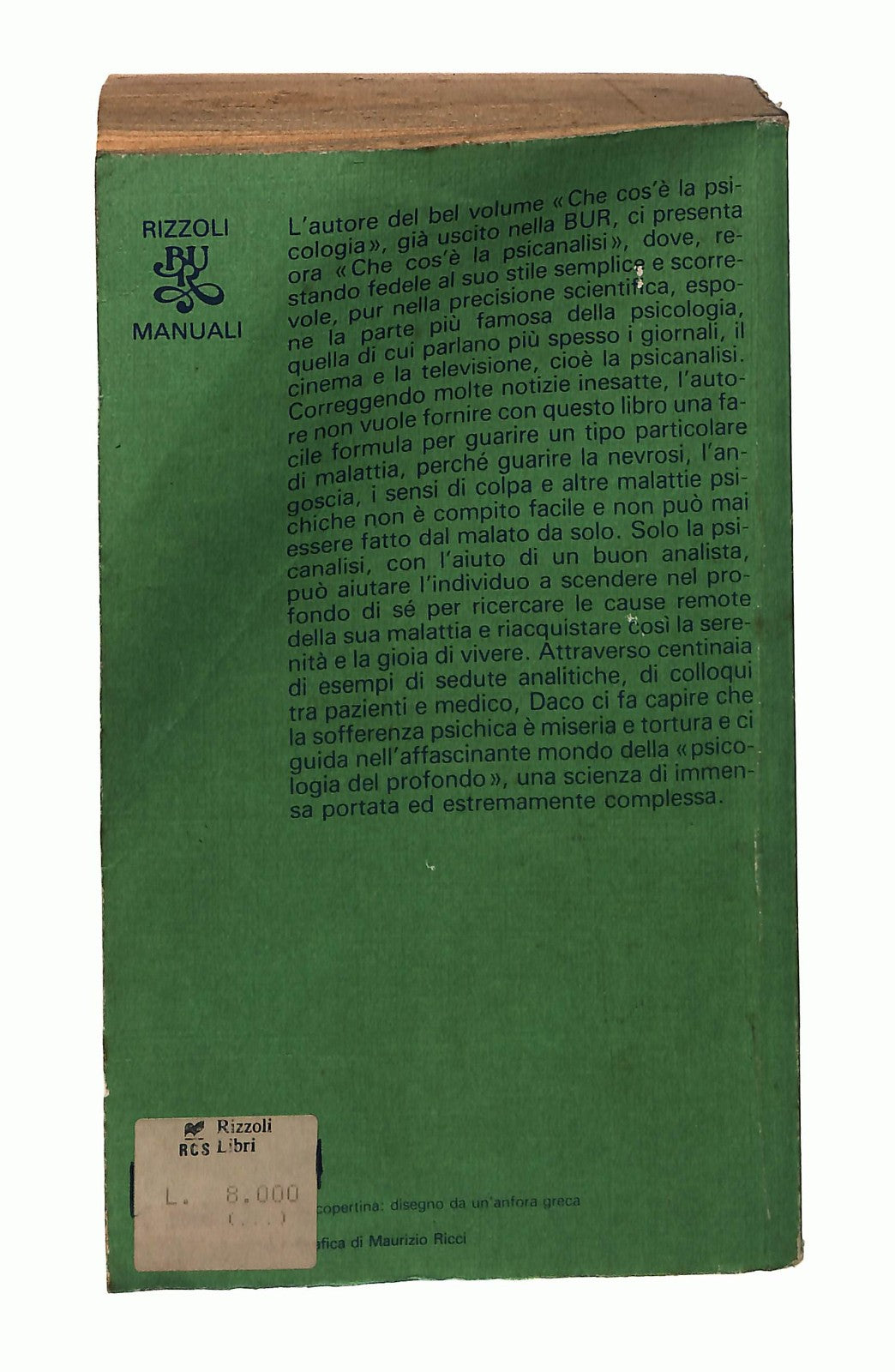 EBOND Che Cos e La Psicanalisi Pierre Daco Bur Rizzoli 1982 Libro LI046715