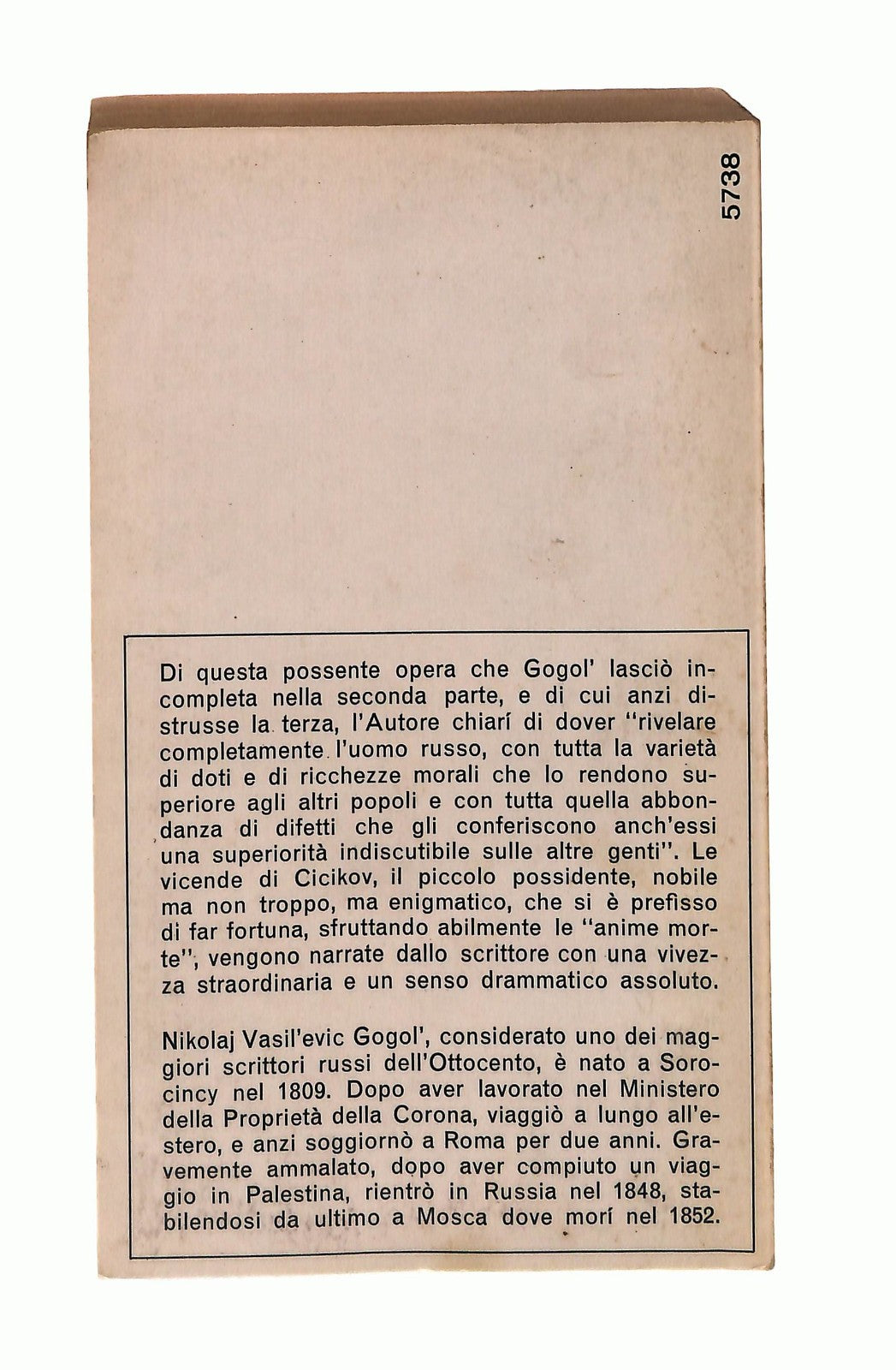 EBOND Le Anime Morte N Gogol Mondadori 1965 Libro LI046826