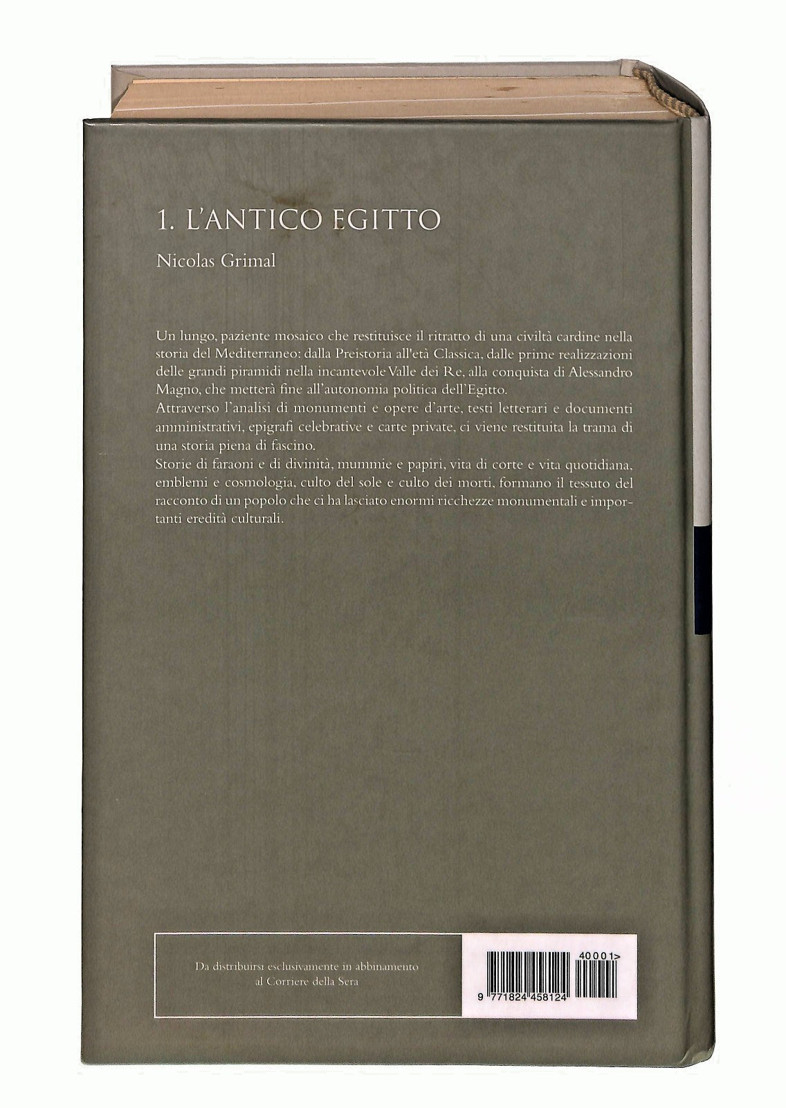 EBOND L Antico Egitto Storia Universale Vo 1 Corriere Sera Libro LI046832