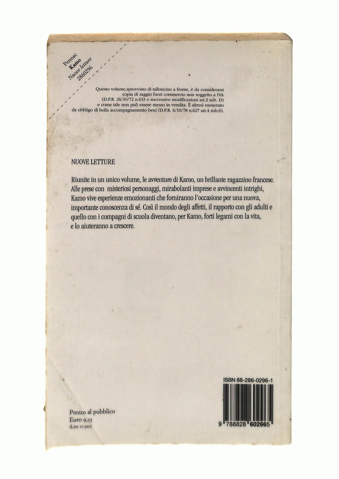EBOND Kamo Daniel Pennac Einaudi La Scuola Libro LI047012