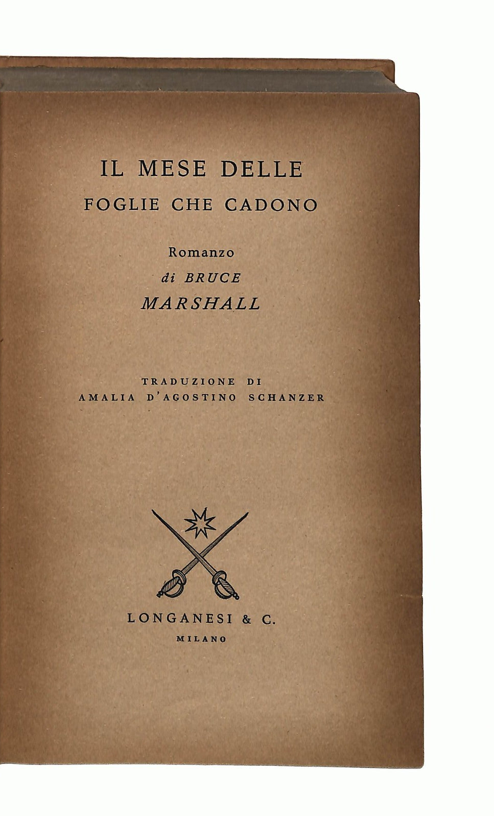 EBOND Il Mese Delle Foglie Che Cadono B Marshall Longanesi 1963 Libro LI047032
