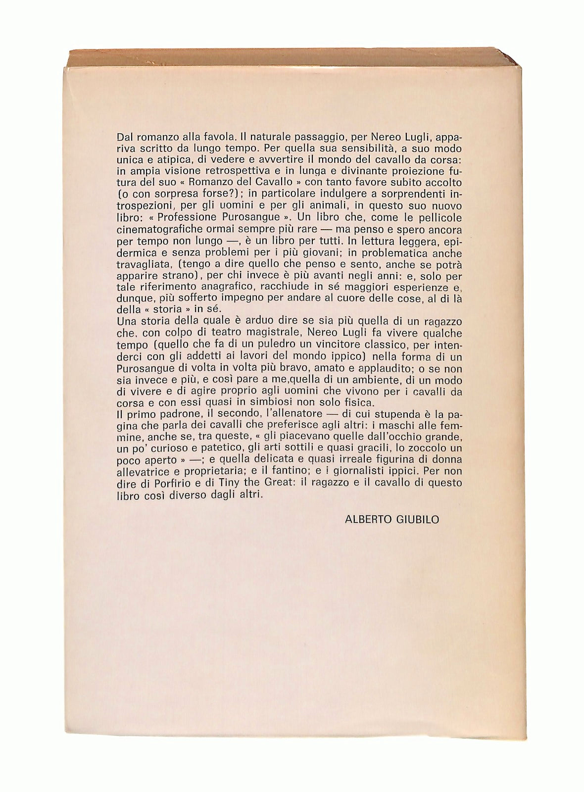 EBOND Professione Purosangue Nereo Lugli Edizioni Ippiche 1977 Libro LI047082