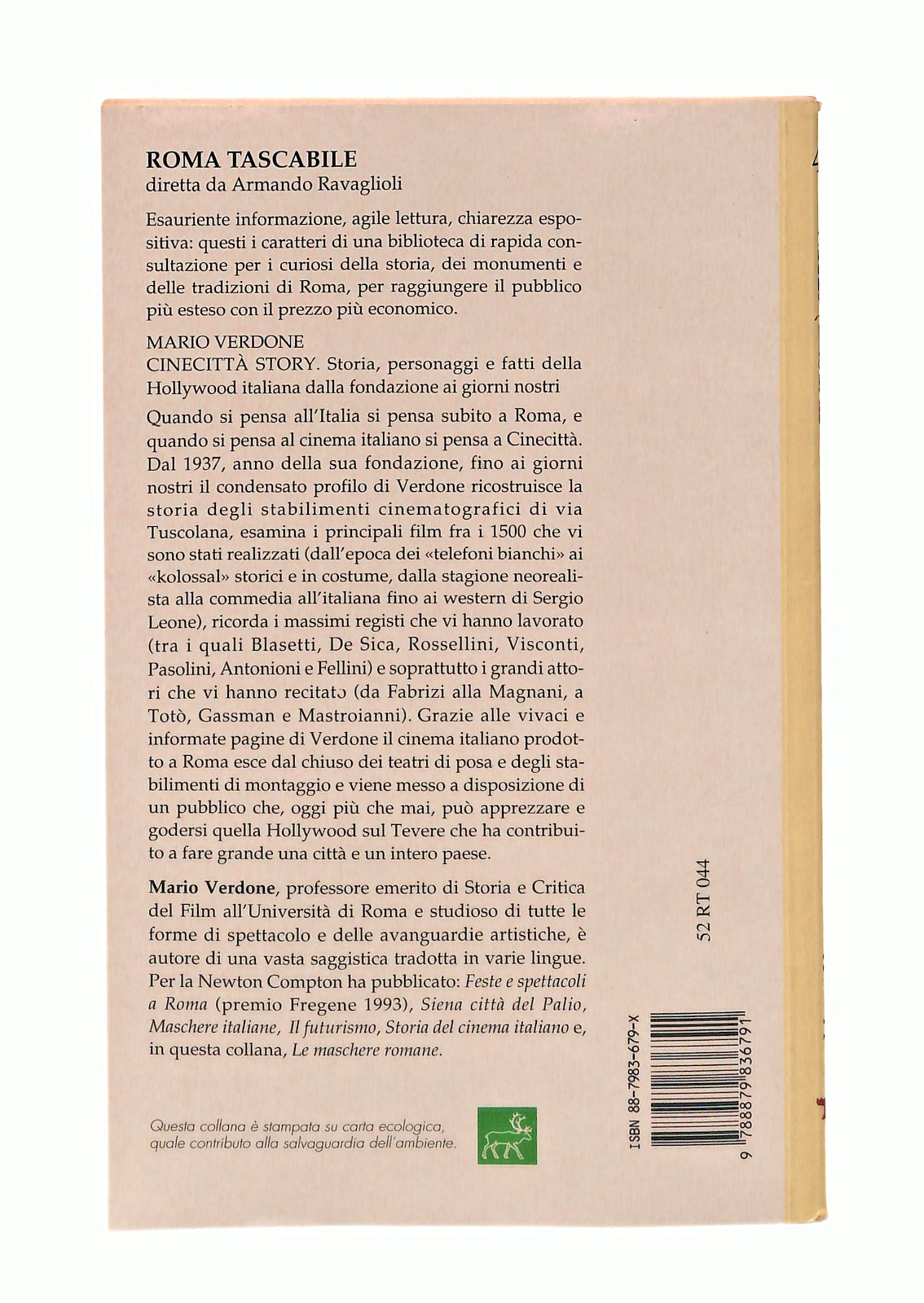 EBOND Cinecitta Story Mario Verdone Newton Libro LI047126