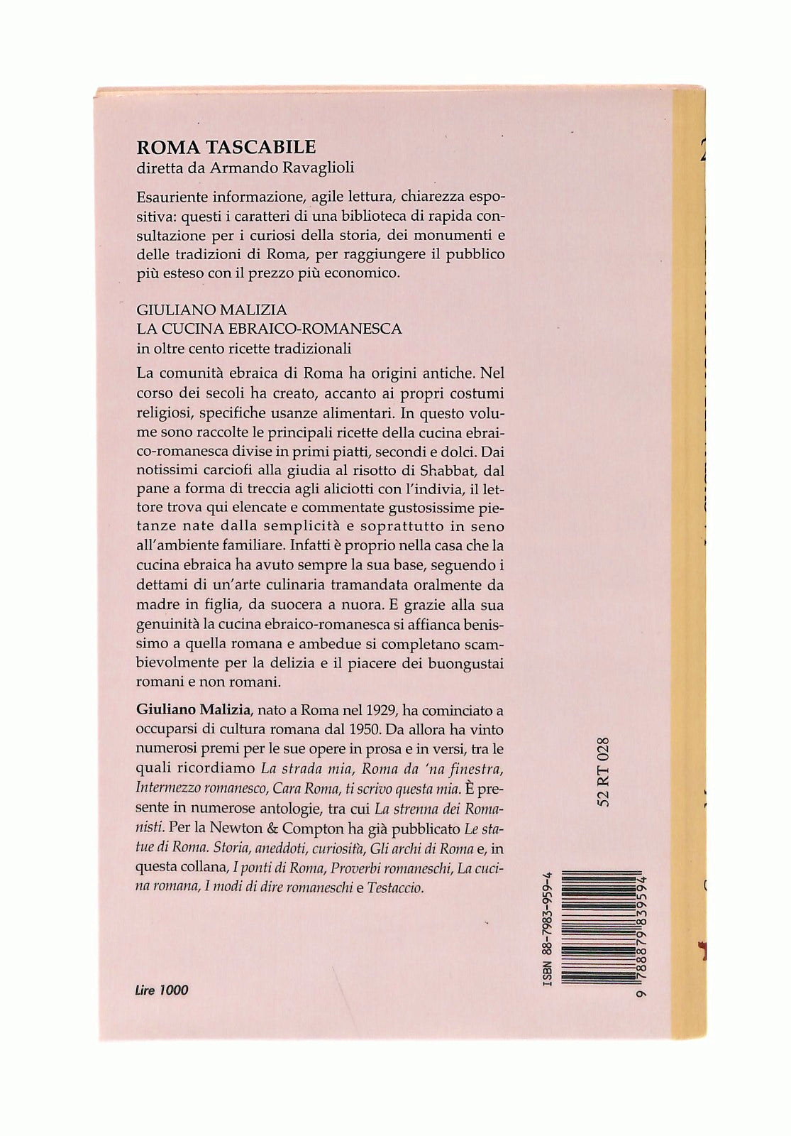 EBOND La Cucina Ebraico Romanesca Giuliano Malizia Newton Libro LI047135