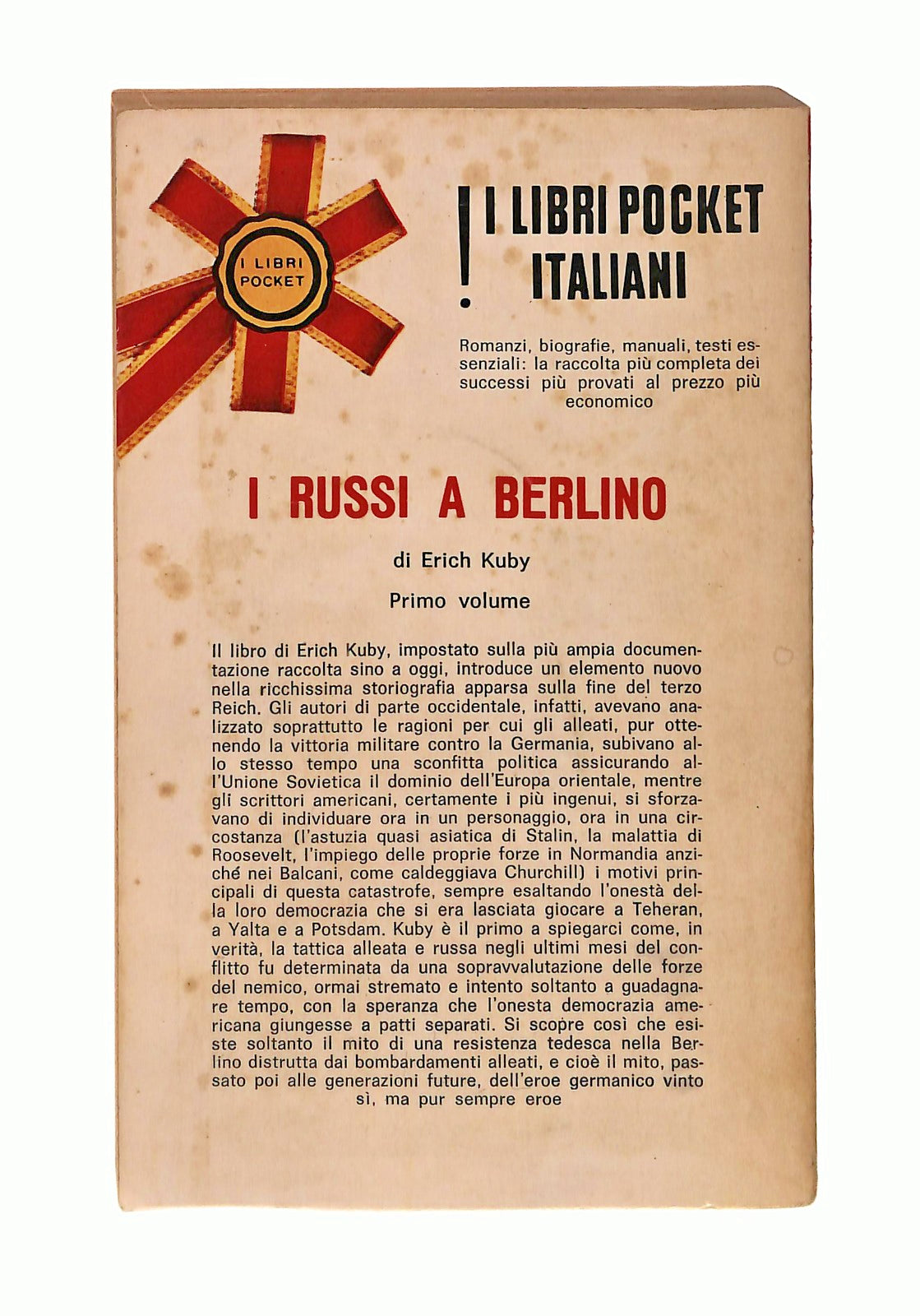 EBOND I Russi a Berlino Primo Volume E Kuby Longanesi & C 1969 Libro LI047156