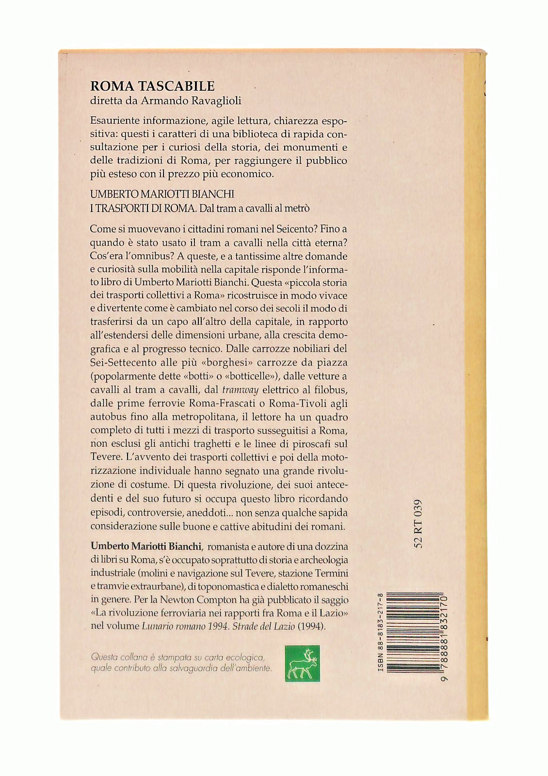 EBOND Trasporti Di Roma U M Bianchi Newton Libro LI047251