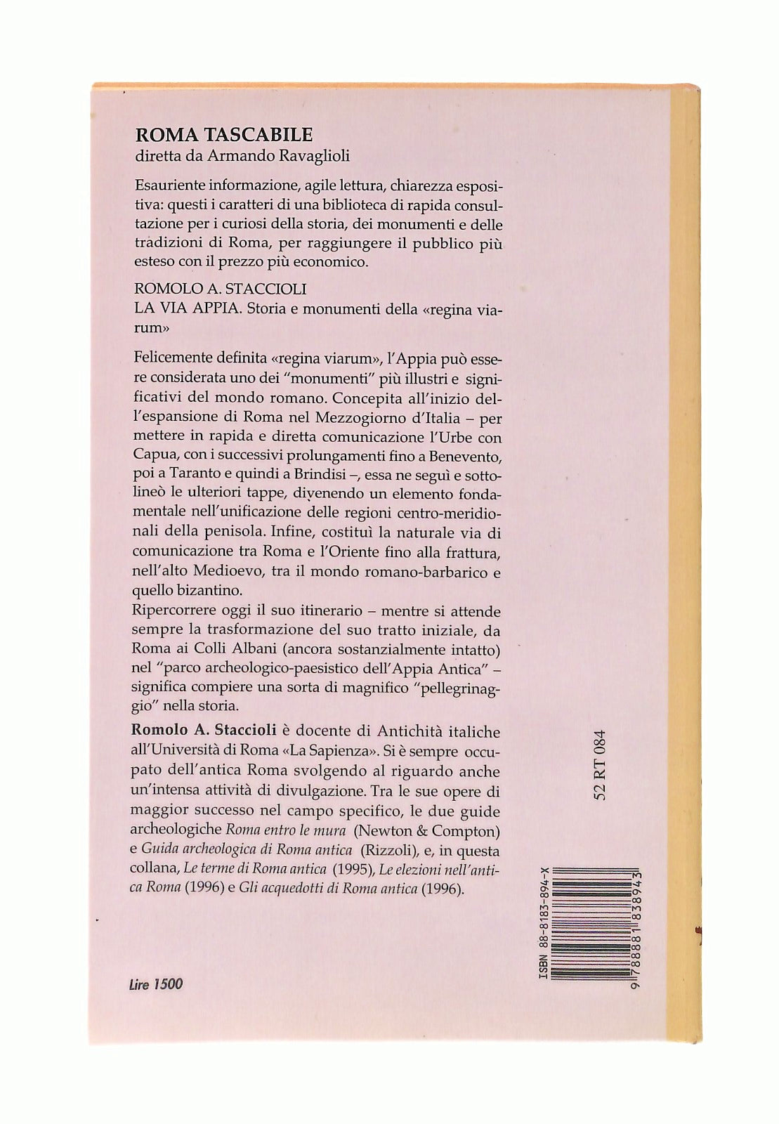 EBOND La Via Appia Romolo A Staccioli Newton Libro LI047265