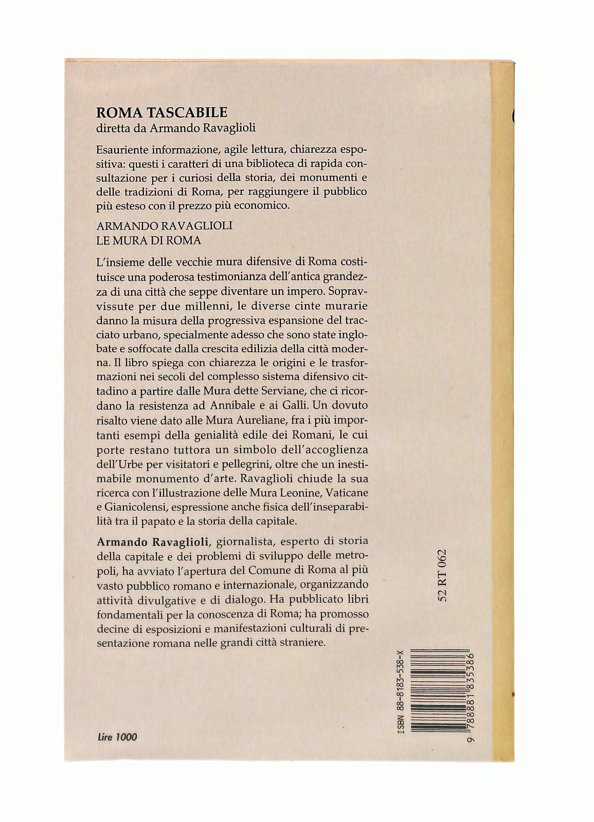 EBOND Le Mura Di Roma Armando Ravaglioli Newton Libro LI047334