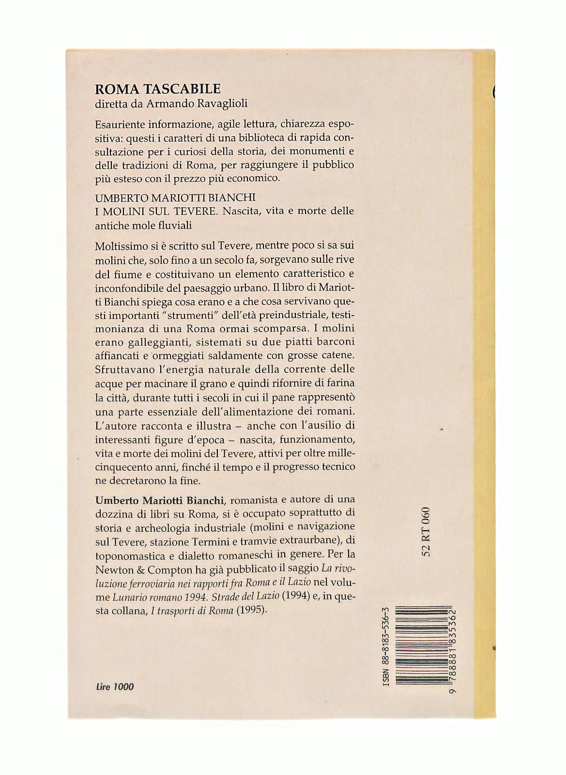 EBOND I Molini Sul Tevere U M Bianchi Newton Libro LI047336