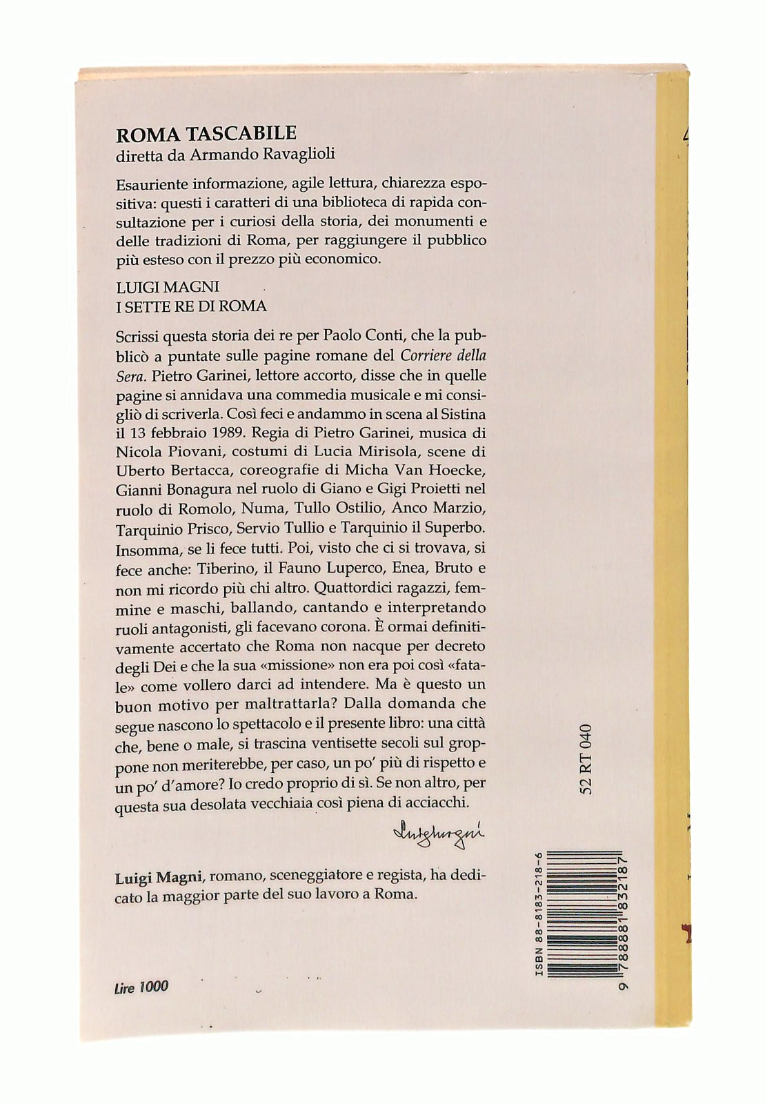 EBOND I Sette Re Di Roma Luigi Magni Newton Libro LI047337
