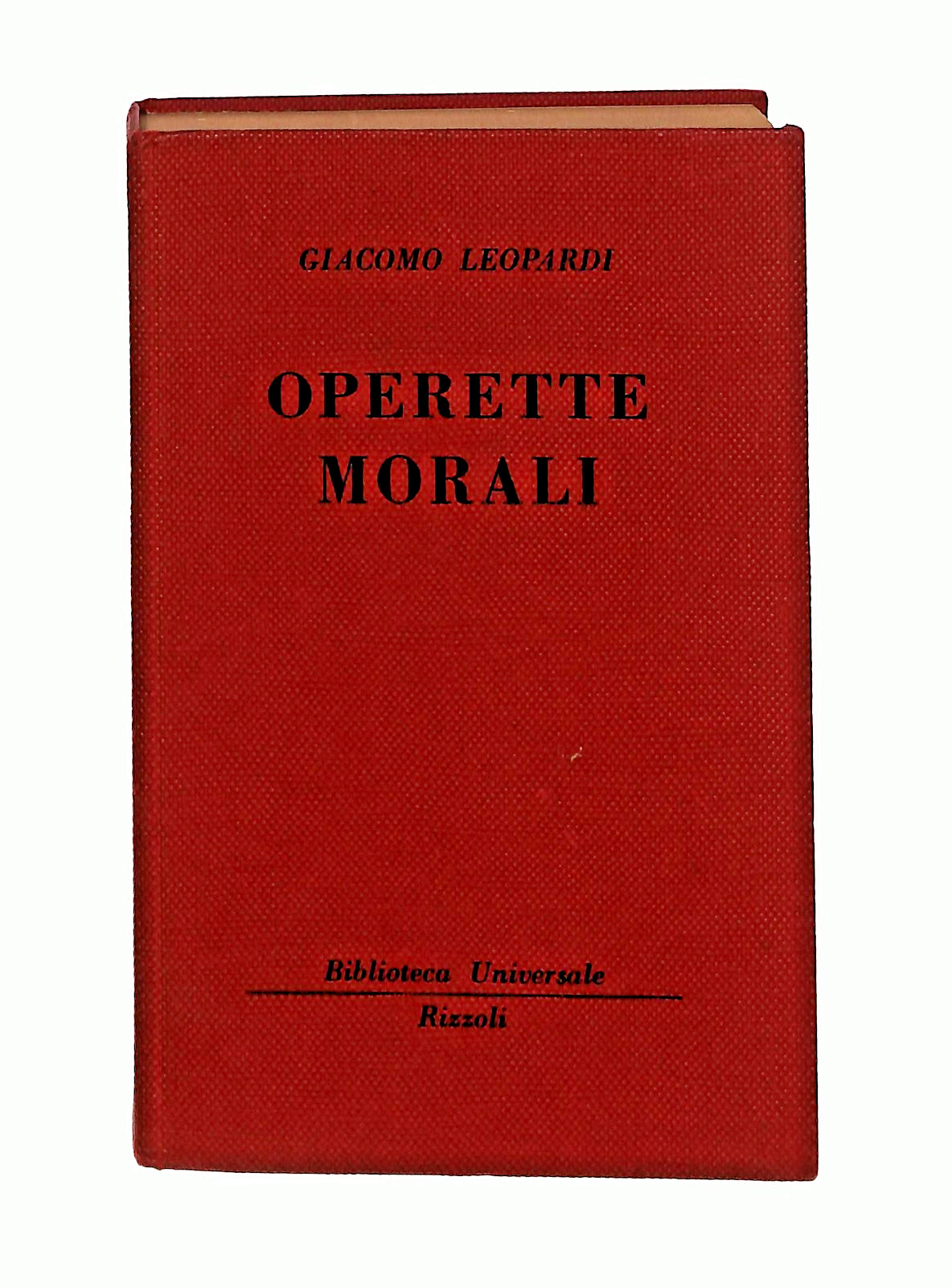 EBOND Operette Morali Giacomo Leopardi Bur 1951 Libro LI047380