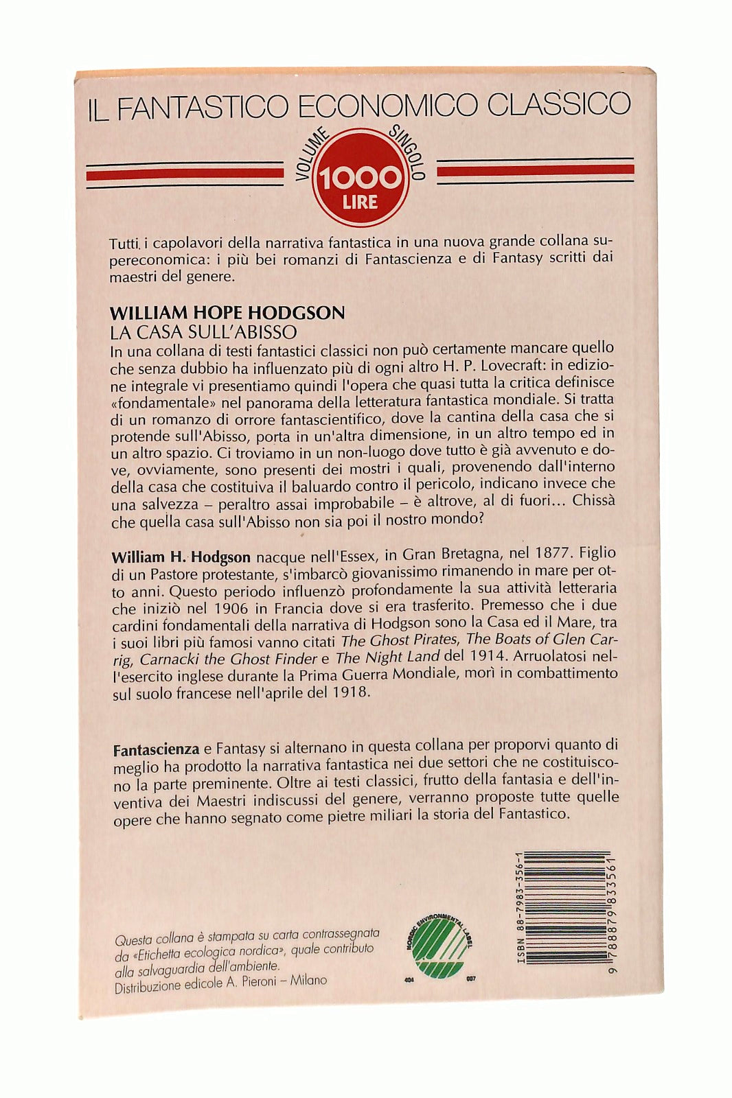 EBOND La Casa Sull Abisso W H Hodgson Newton Libro LI047454