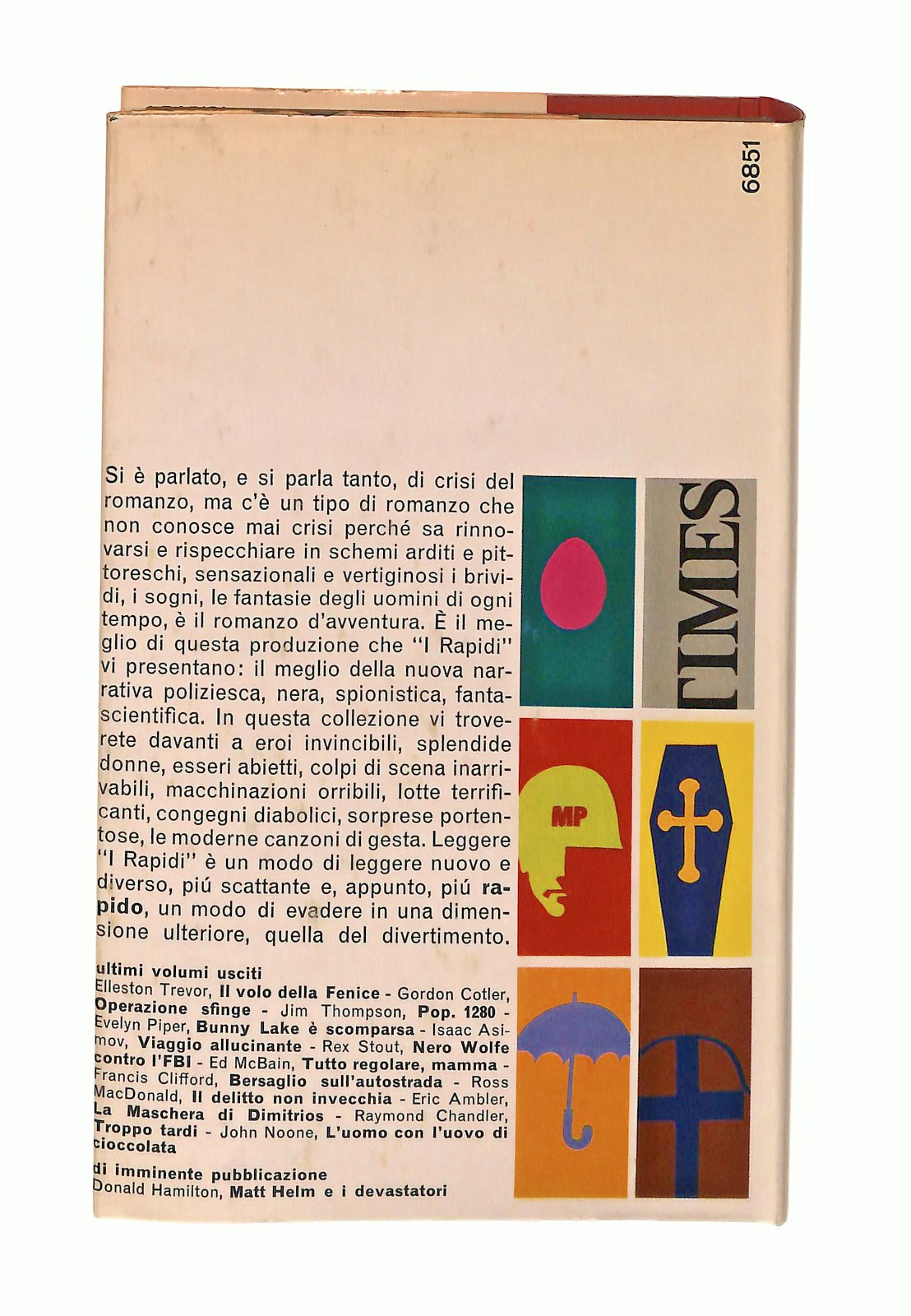 EBOND L Uomo Con l Uovo Di Cioccolata Noone Rapidi Mondadori 1967 Libro LI047491