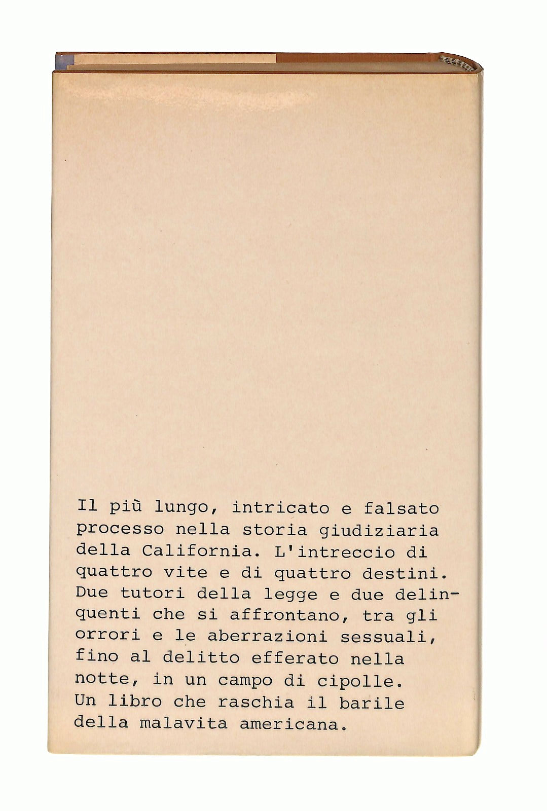 EBOND Il Campo Di Cipolle Joseph Wambaugh Rizzoli 1980 Libro LI047529
