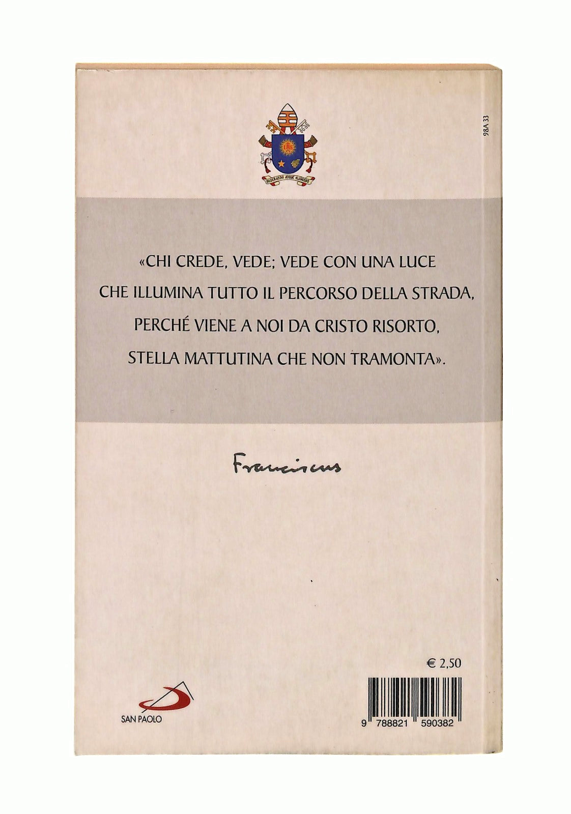 EBOND Lumen Fidei Papa Francesco  San Paolo Libro LI047531