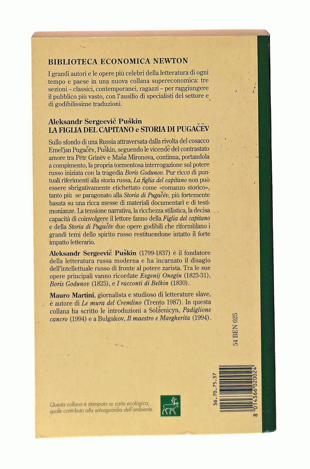 EBOND La Figlia Del Capitano e Storia Di Pugacev Puskin Newton Libro LI047620