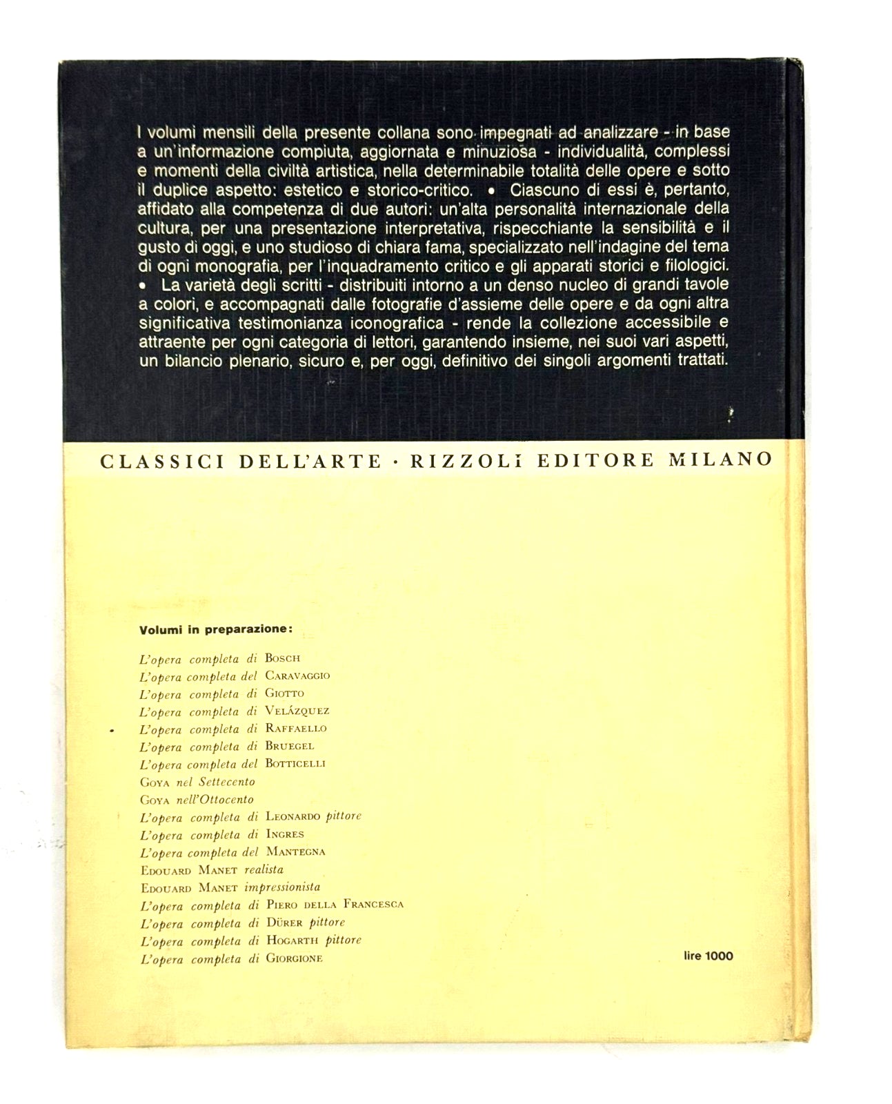 EBOND Michelangelo Pittore Classici Dell Arte Rizzoli 1966 Libro LI047657