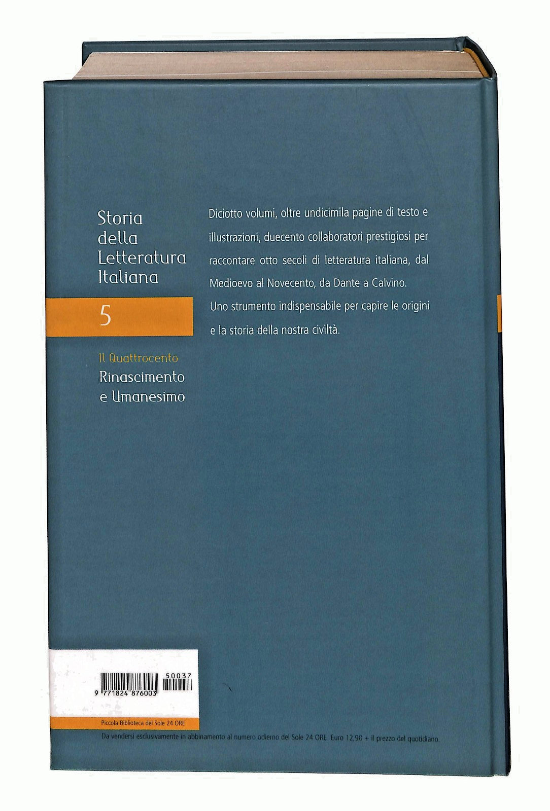 EBOND Rinascimento e Umanesimo Storia Letteratura Italiana 5 Libro LI047677