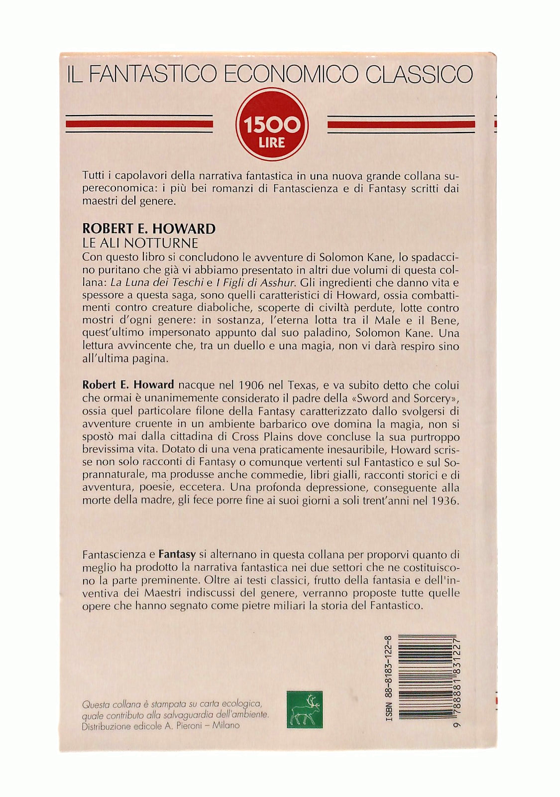 EBOND Le Ali Notturne Robert E Howard Newton Libro LI047684