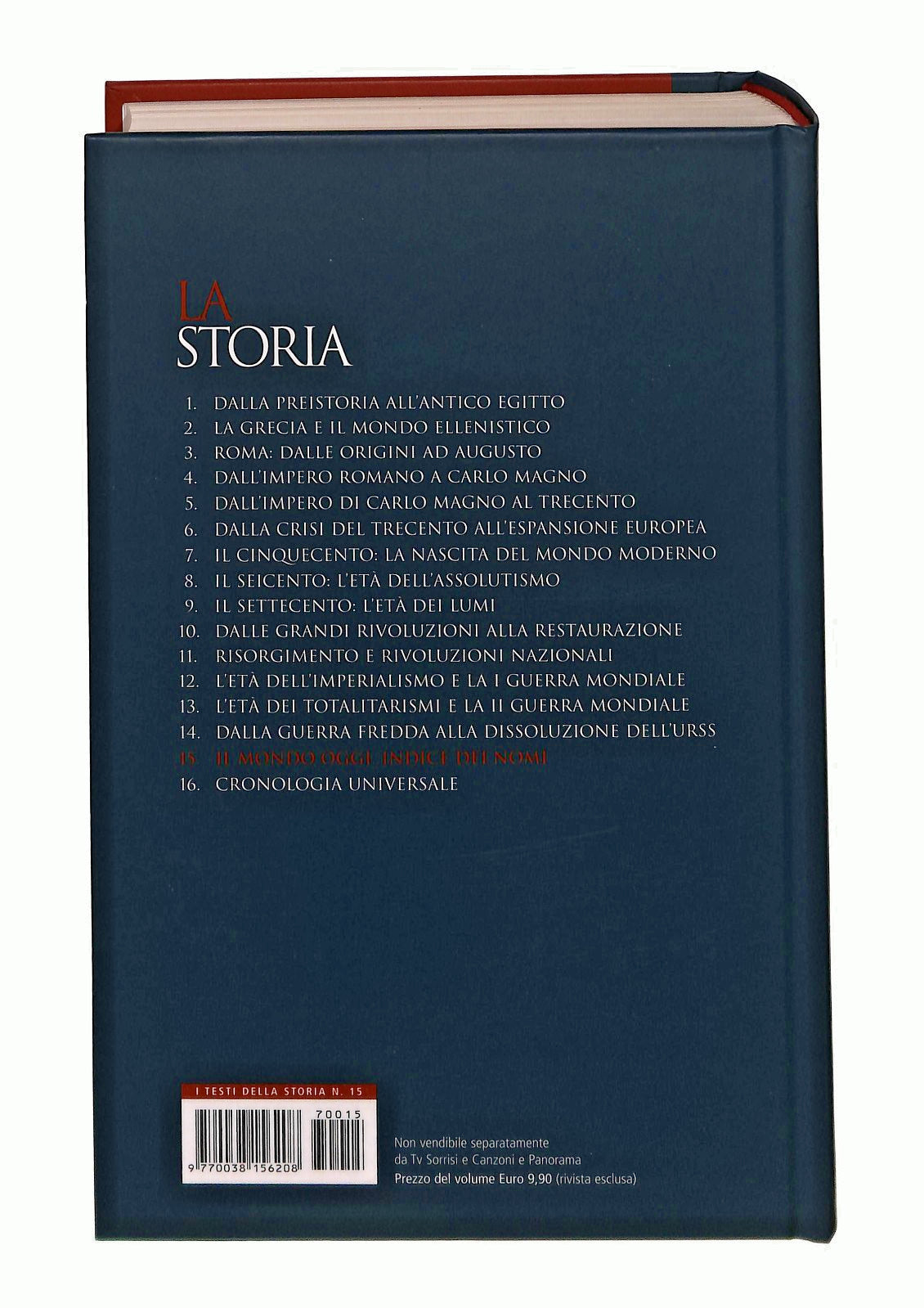 EBOND Il Mondo Oggi Indice Dei Nomi La Storia 15 Editoriale Libro LI047703