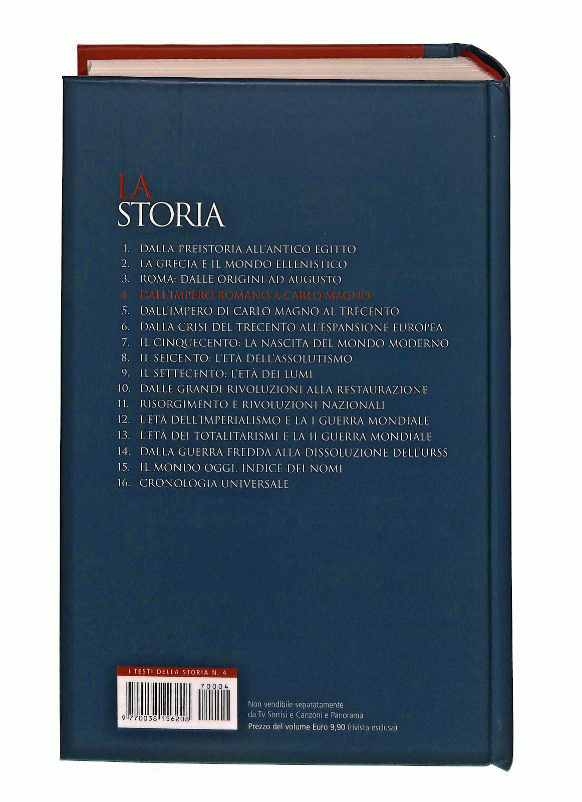 EBOND Dall Impero Romano a Carlo Magno La Storia 4 Editoriale Libro LI047708