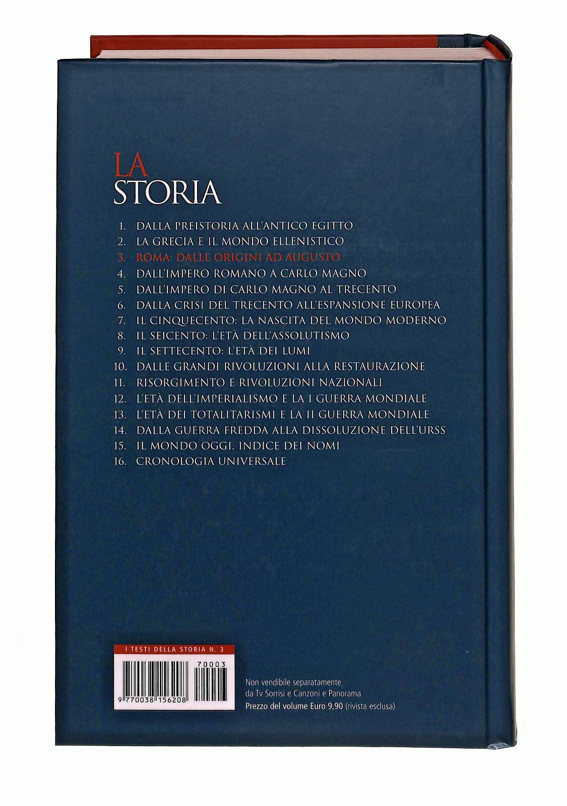 EBOND Roma Dalle Origini Ad Augusto La Storia 3 Editoriale Libro LI047726