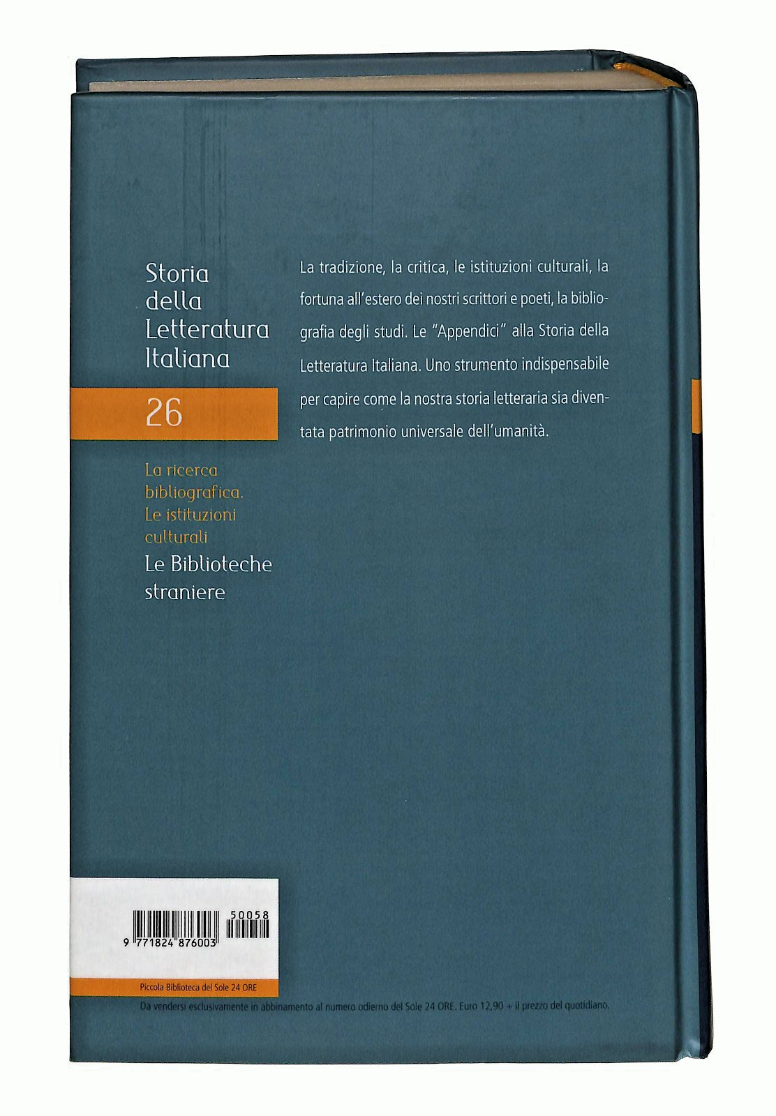 EBOND Le Biblioteche Straniere Storia Letteratura Italiana 26 Libro LI047753