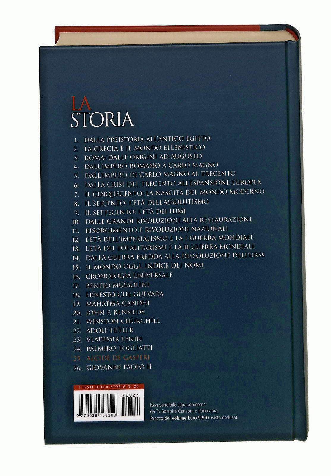 EBOND Alcide De Gasperi La Storia 25 Editoriale Libro LI047754