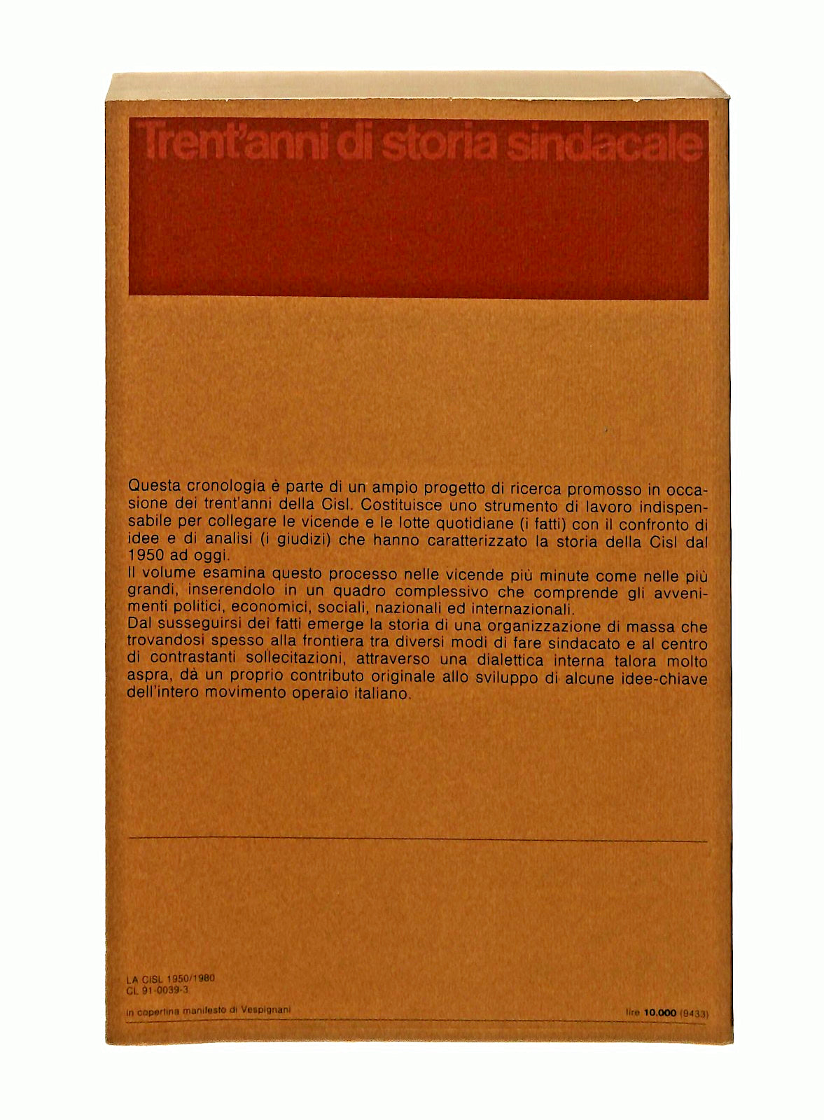 EBOND La Cisl 1950 1980 Brezzi Camerini Lombardo El 1980 Libro LI047791