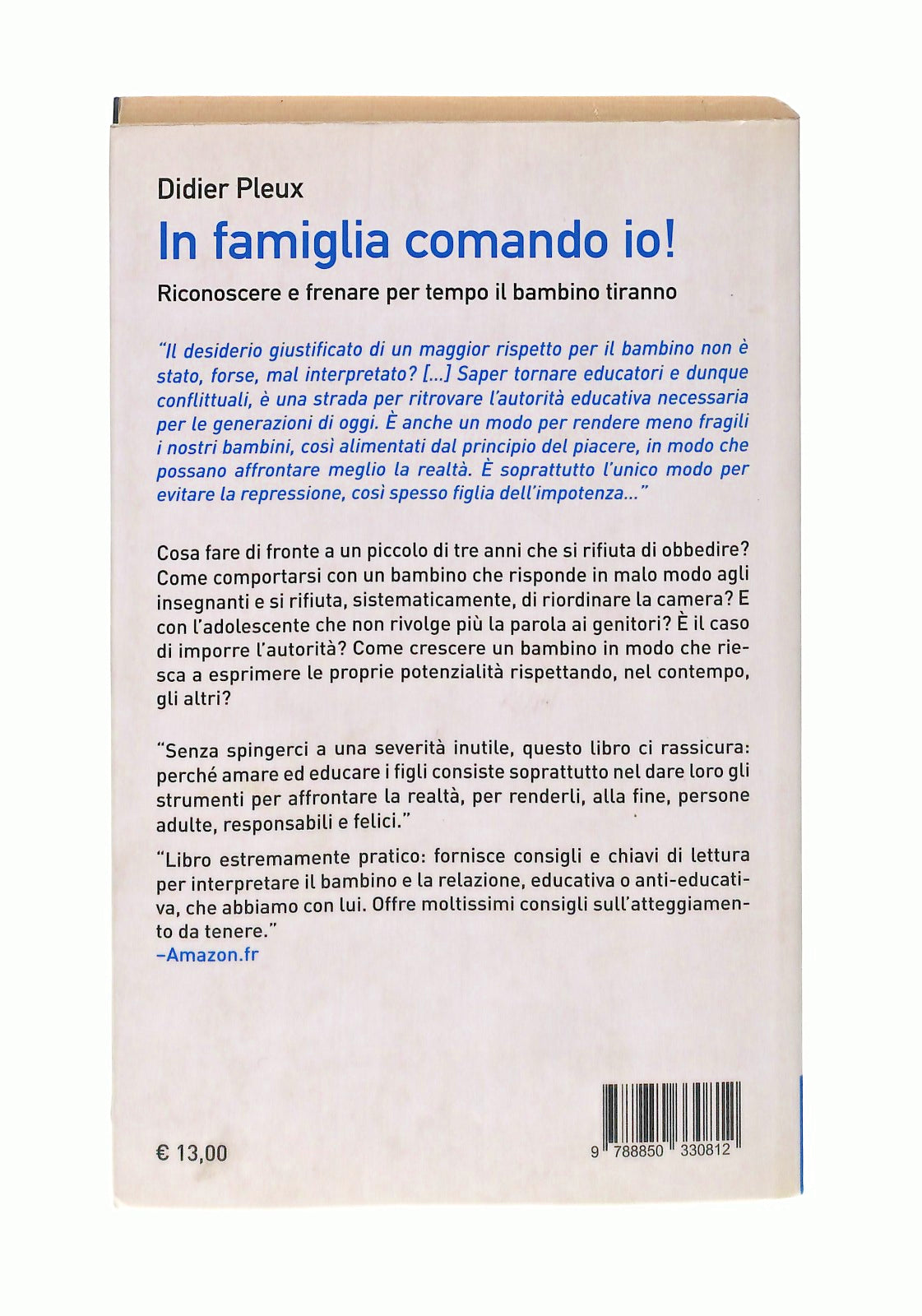 EBOND In Famiglia Comando Io Didier Pleux Urra Apogeo Libro LI047808