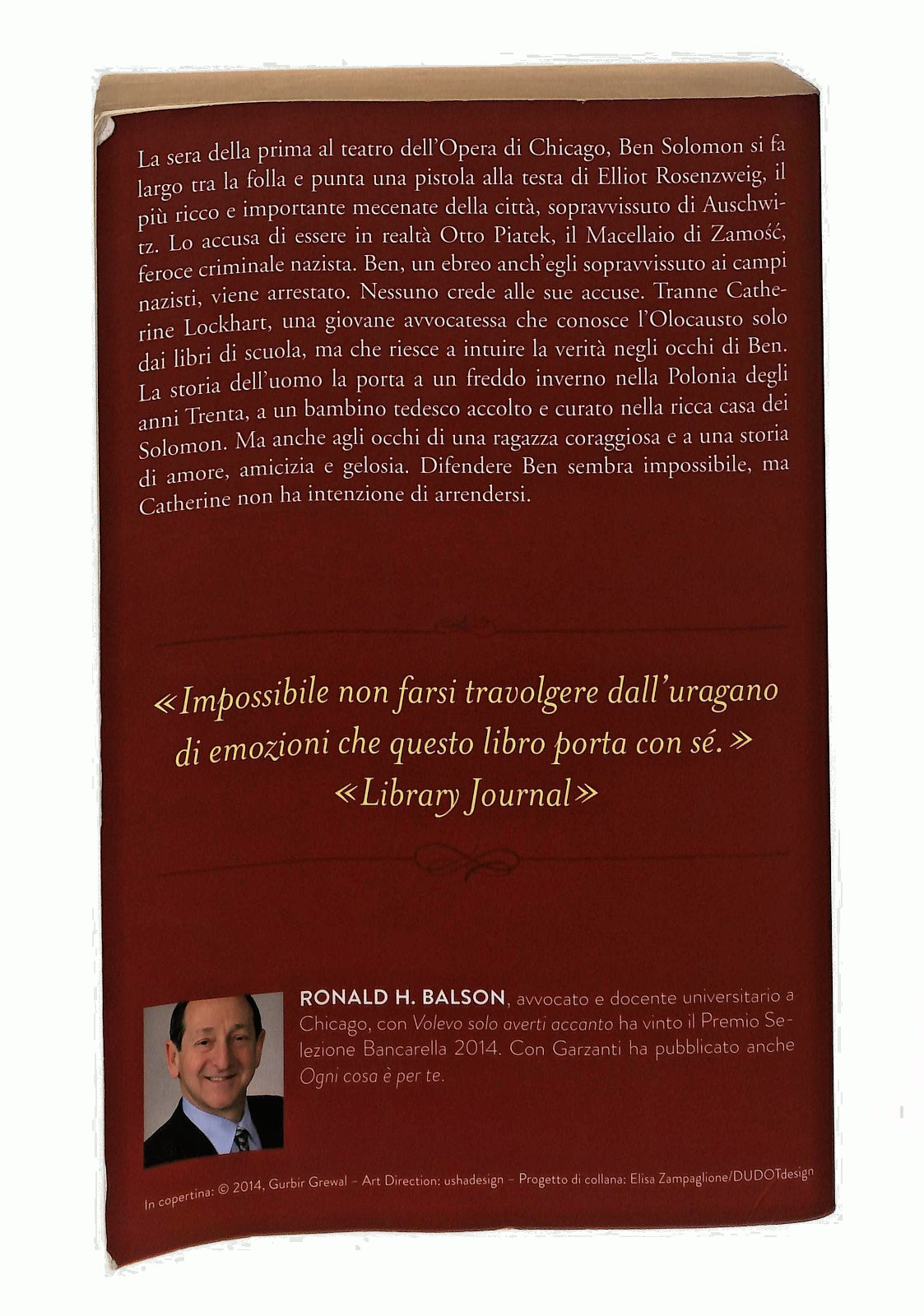 EBOND Volevo Solo Averti Accanto Ronald H Balson Garzanti Libro LI047983