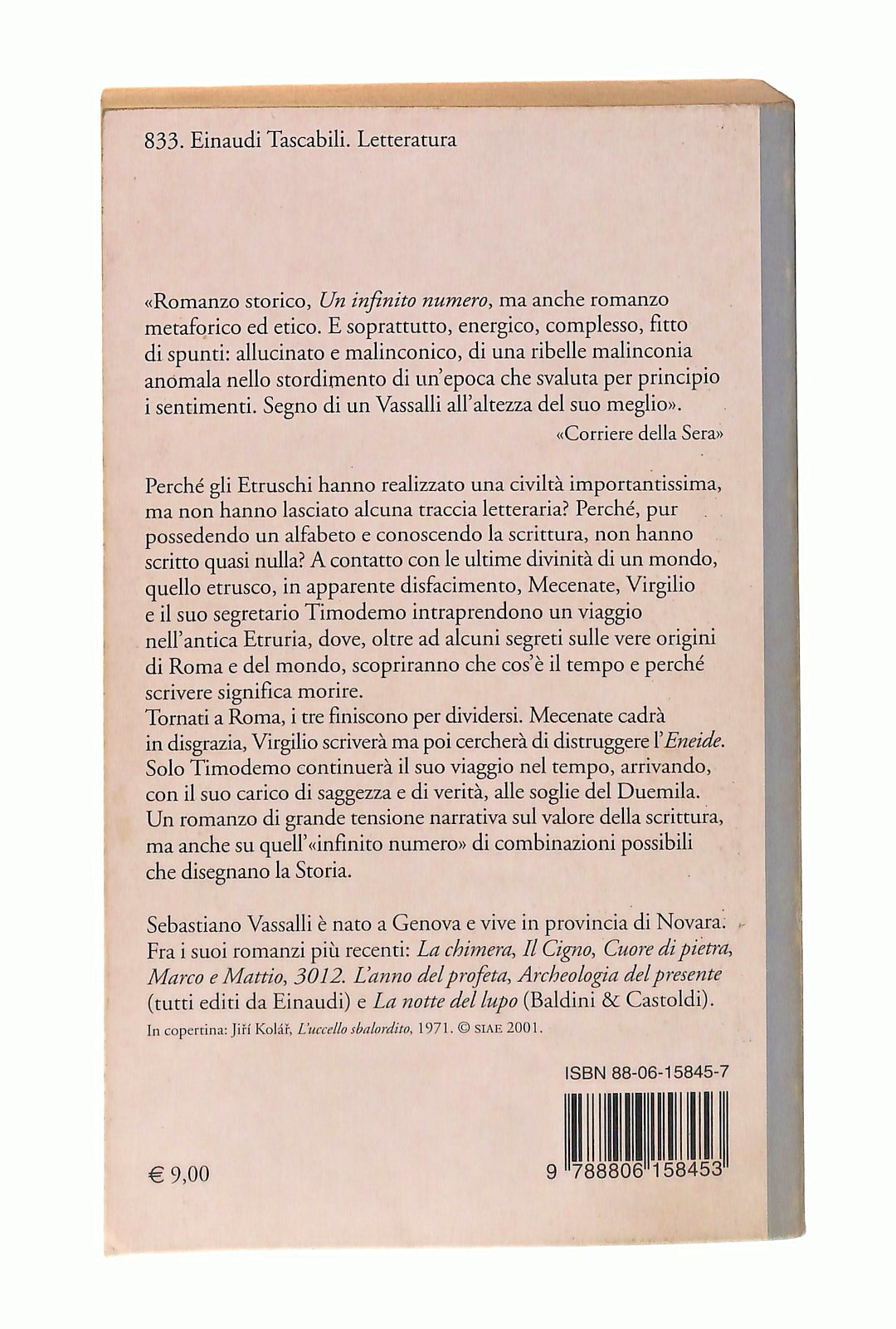 EBOND Un Infinito Numero Sebastiano Vassalli Einaudi Libro LI048013