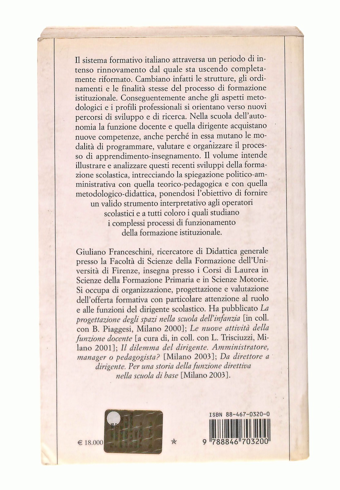 EBOND Apprendere Insegnare Dirigere Nella Scuola Riformata Ets Libro LI048114