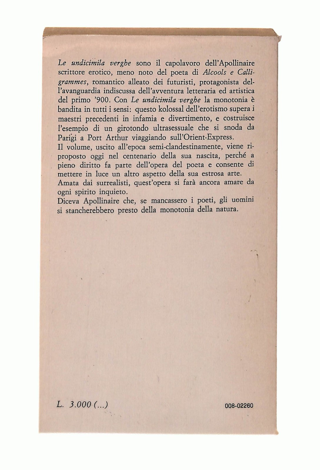 EBOND Le Undicimila Verghe Guillaume Apollinaire Savelli 1980 Libro LI048134