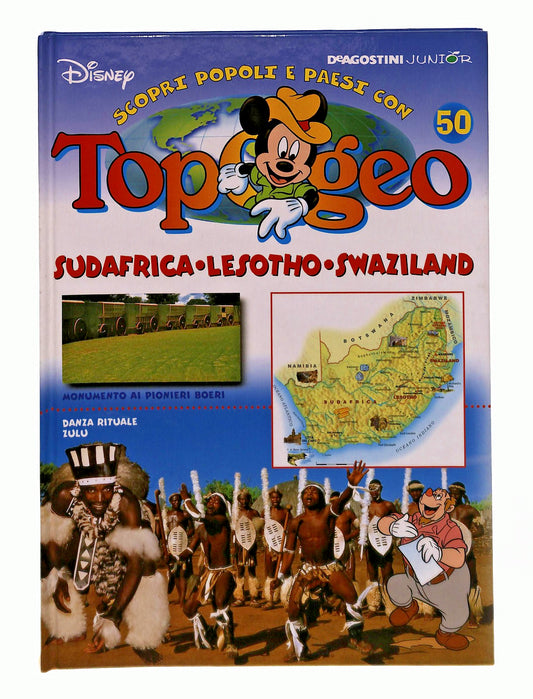 EBOND Topogeo 50 Sudafrica Lesotho Swaziland Disney Deagostini Libro LI048139