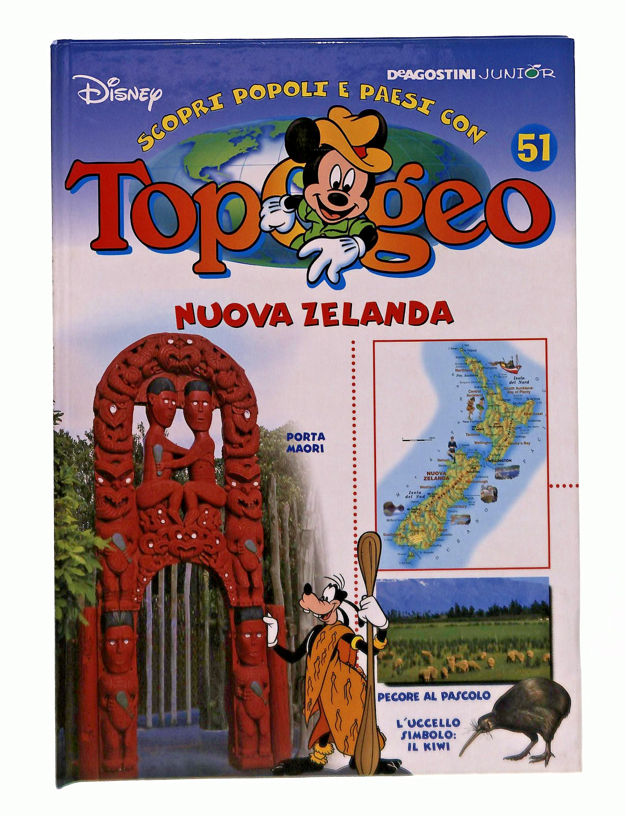 EBOND Topogeo 51 Nuova Zelanda Disney Deagostini Junior Libro LI048142