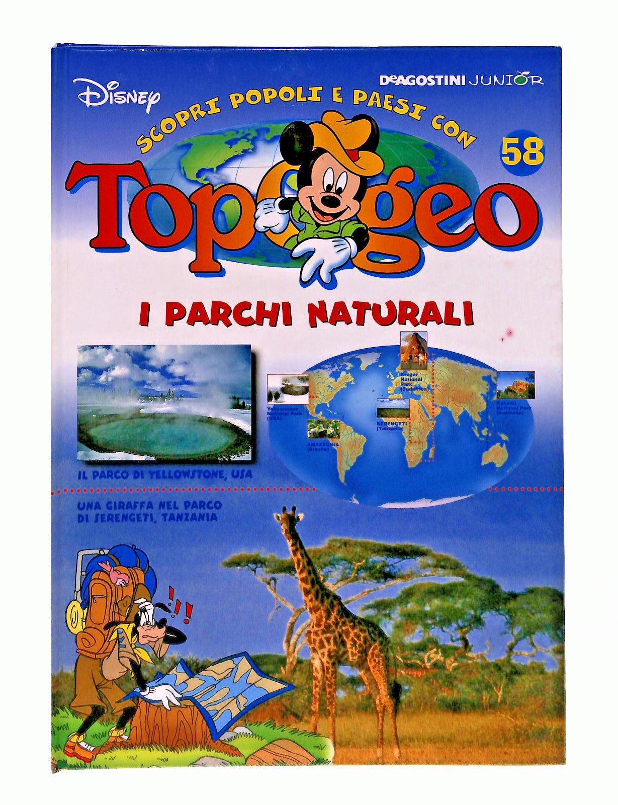 EBOND Topogeo 58 I Parchi Naturali Disney Deagostini Junior Libro LI048153