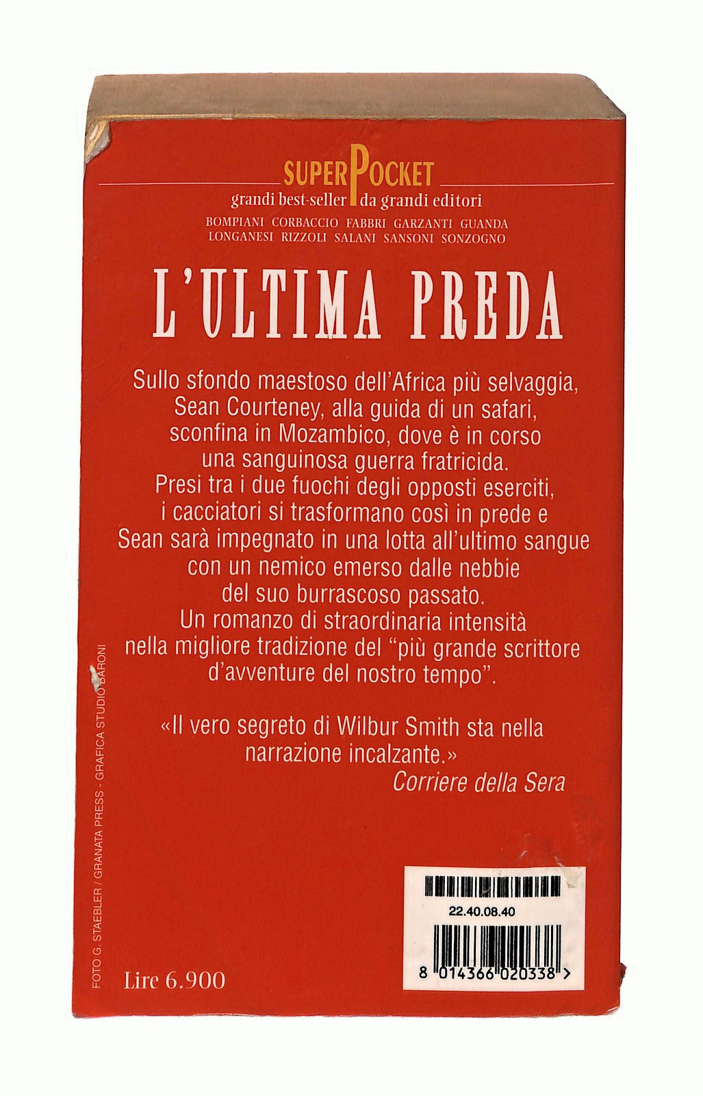 EBOND L Ultima Preda Wilbur Smith Superpocket Libro LI048170