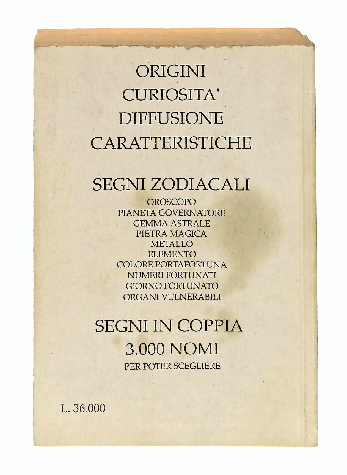 EBOND Il Dizionario Dei Nomi Edizioni Elmaf 1995 Libro LI048217