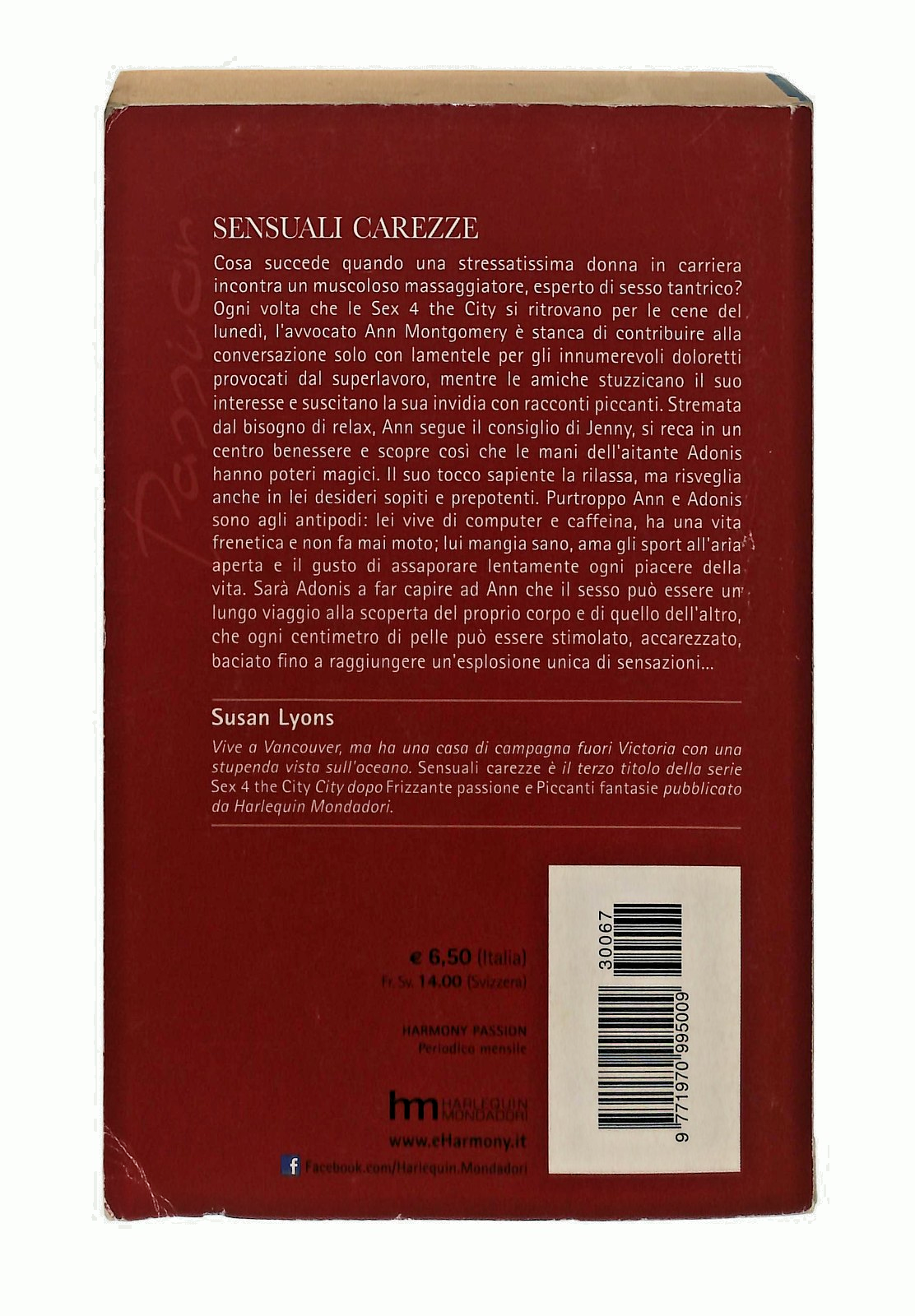 EBOND Sensuali Carezze Susan Lyons Harmony Libro LI048289