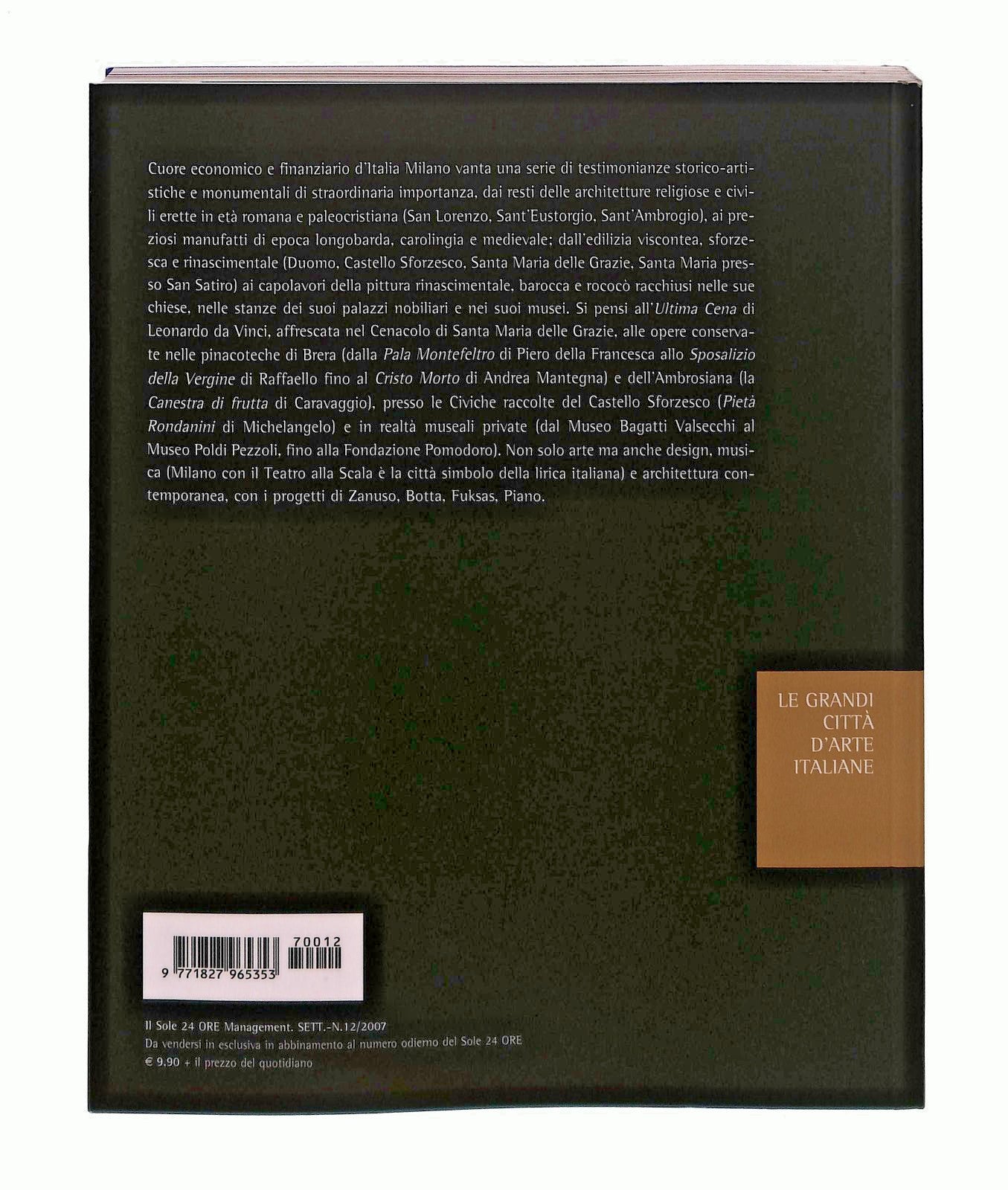 EBOND Milano Grandi Citta d Arte Italiane Il Sole Electa ConLibro LI048366