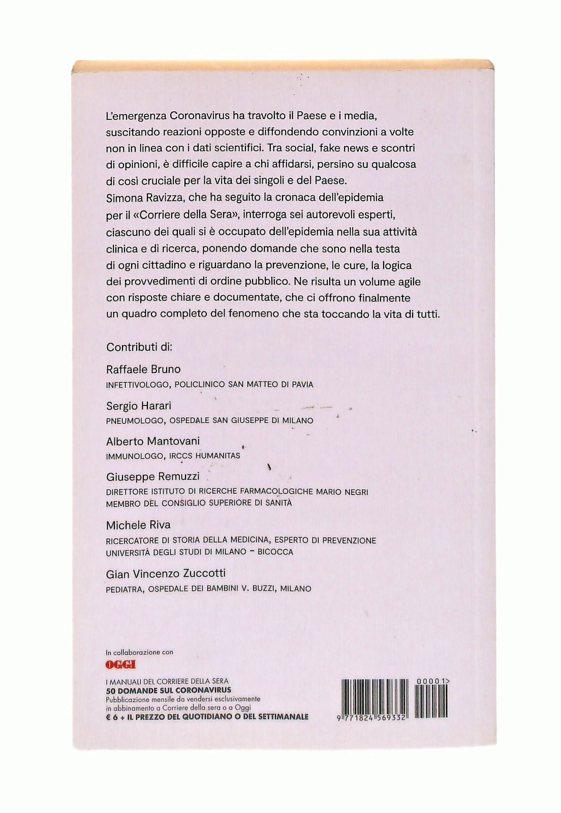 EBOND 50 Domande Sul Corona Virus Cura Ravizza Corriere Libro LI048382